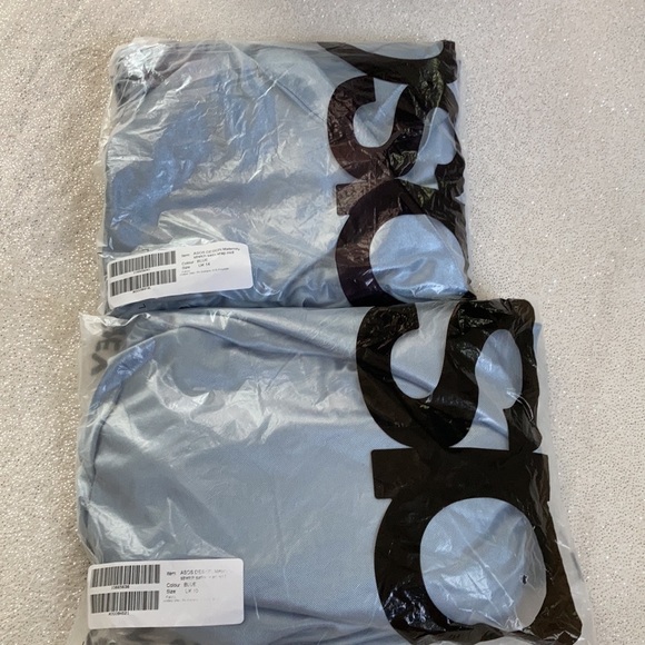 NWT Maternity Blue Satin Wrap Cocktail Midi Dress Size 10 - Picture 16 of 16